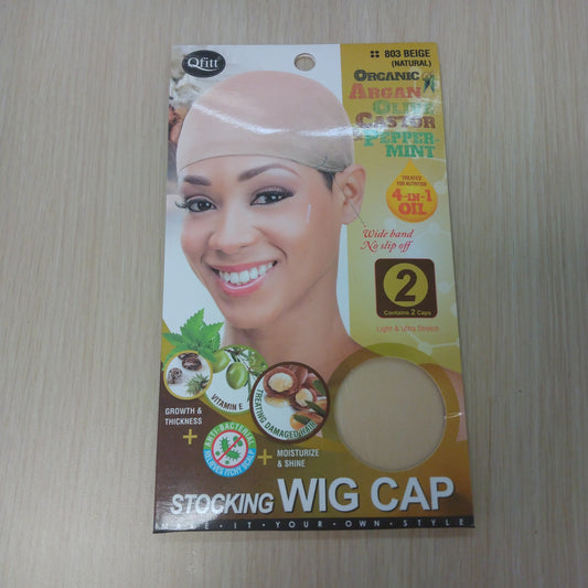Beige wig cap