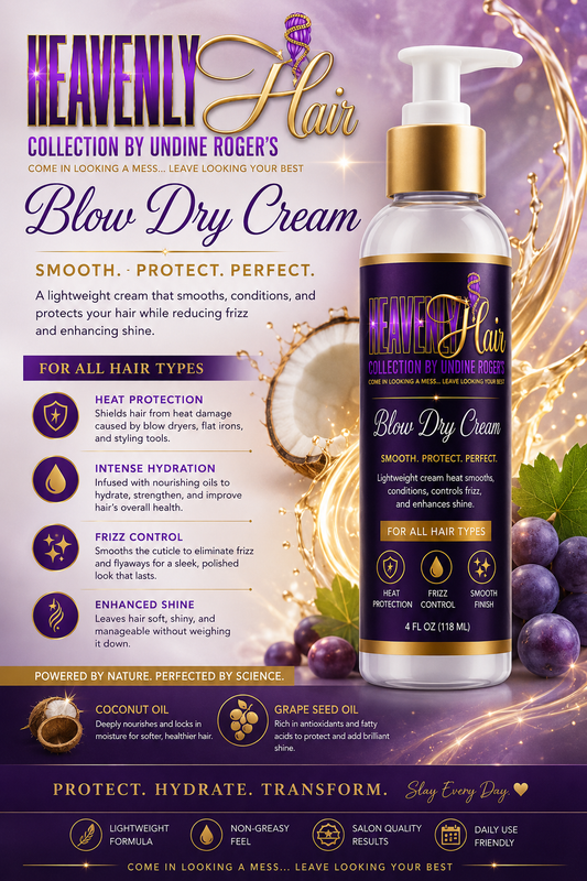 Heavenly Hair Collection By Undine Roger's Blow Dry Cream Pre Sale