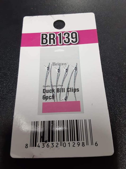 Duck bill clips